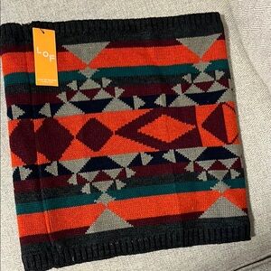 LOF Geometric Knit Scarf